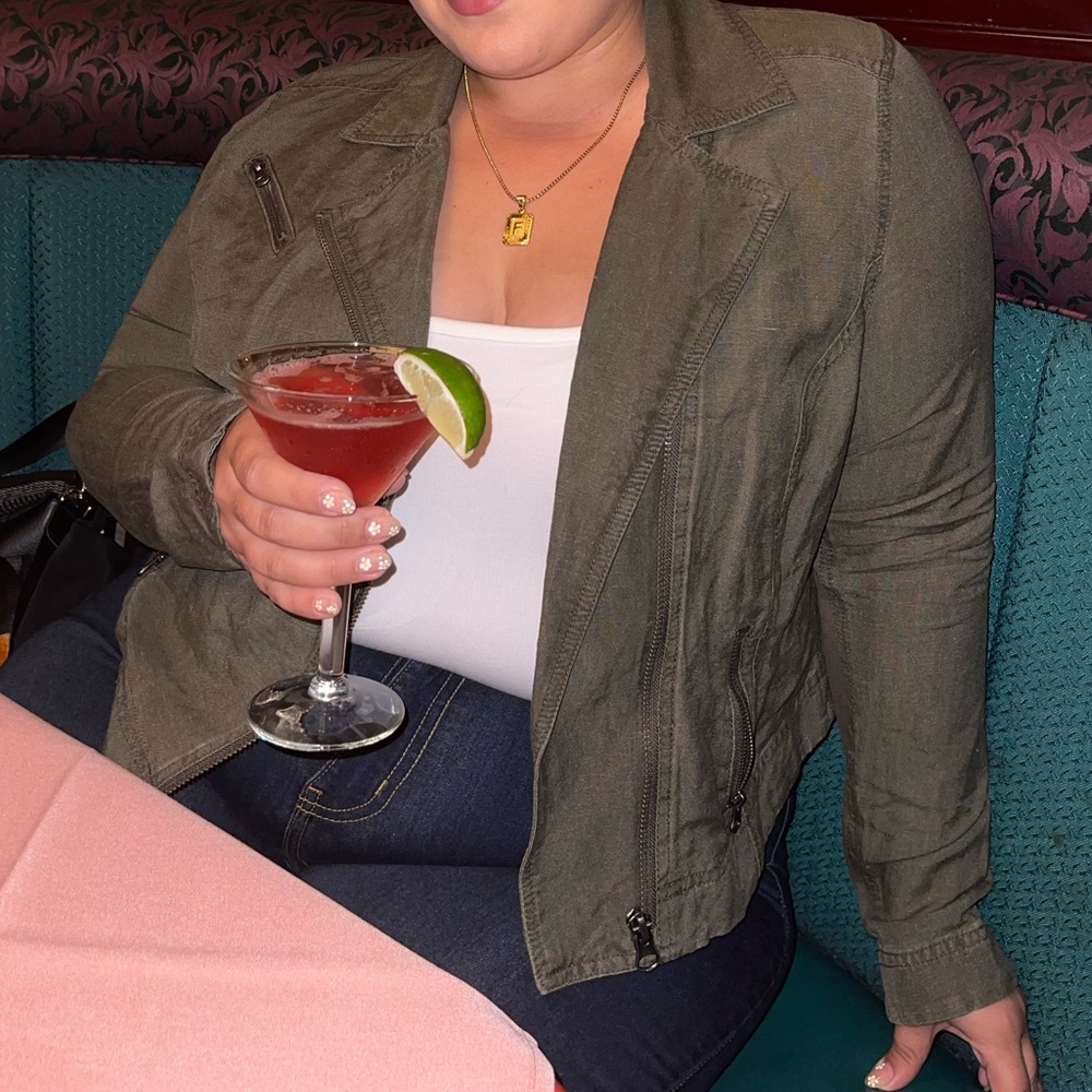 Lane Bryant green jacket